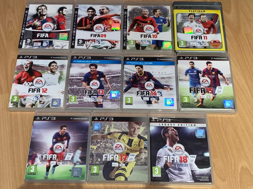 Ps3 Fifa collectie (08 t/m 18), Ophalen of Verzenden, Zo goed als nieuw, Sport, 3 spelers of meer
