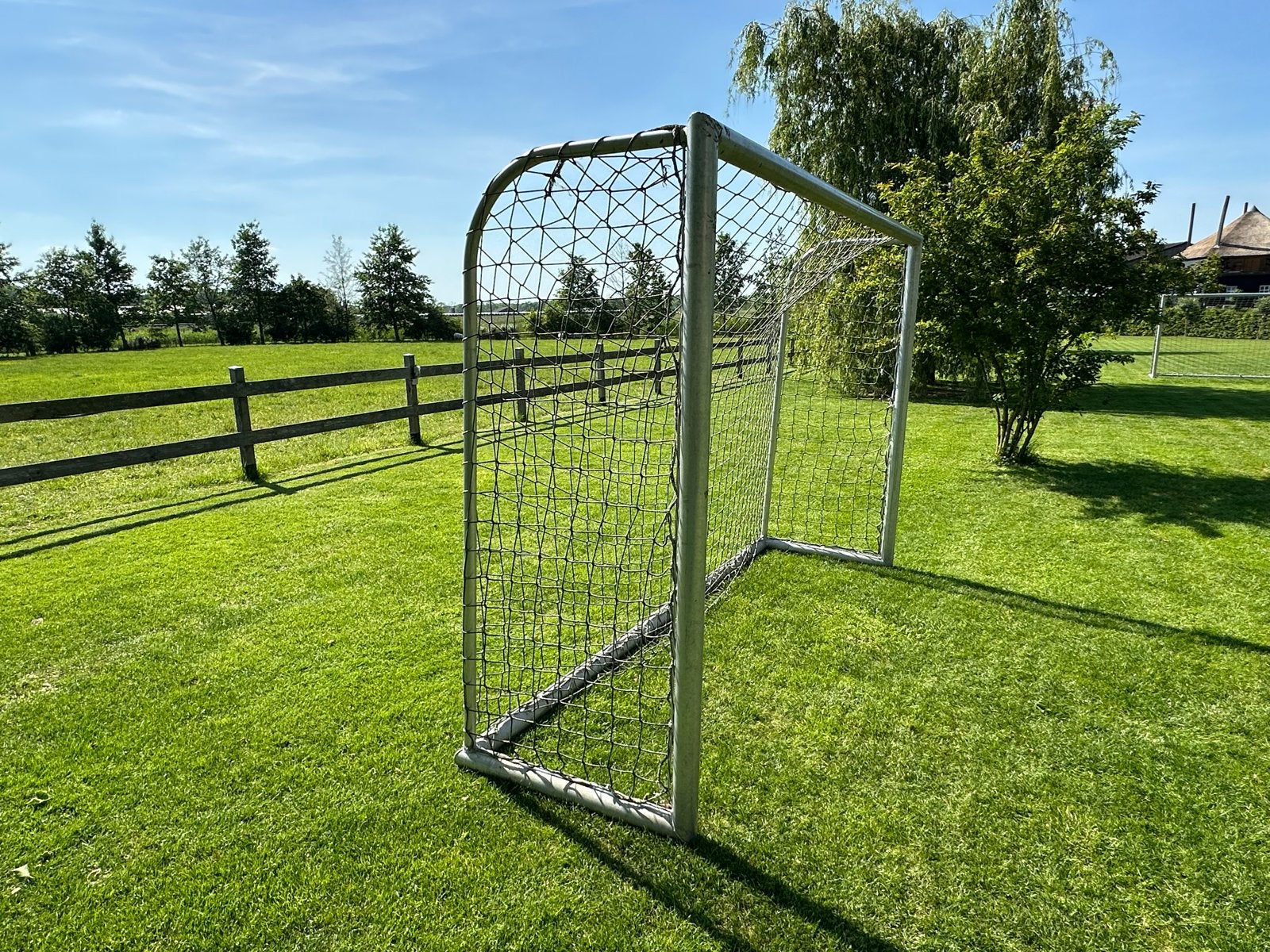 Voetbaldoel Aluminium - Robuust en Klaar voor Gebruik, Maat XS of kleiner, Ophalen, Gebruikt, Overige typen