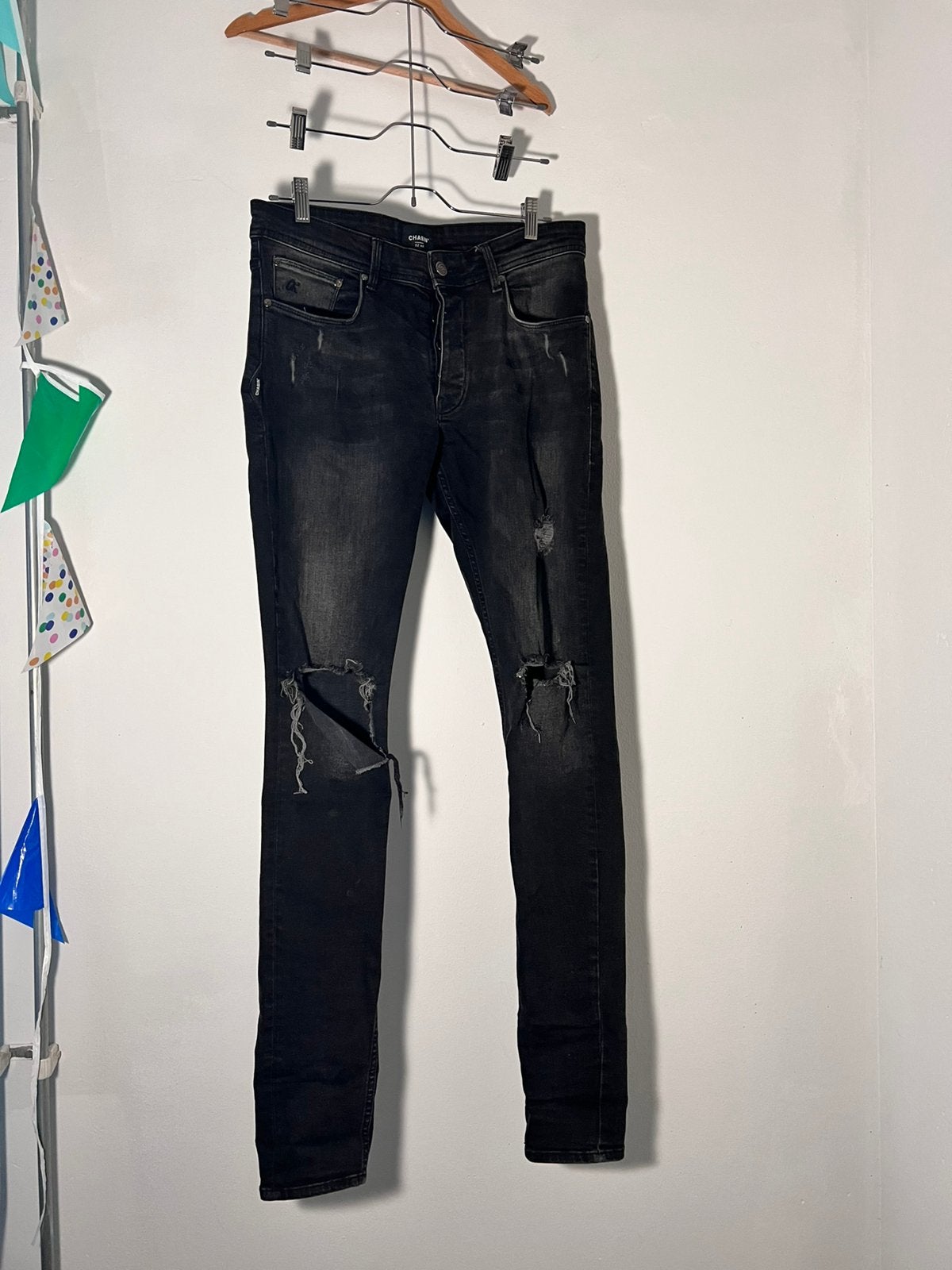 Broek maat 31/34, Ophalen of Verzenden, Gedragen, Overige maten, Zwart