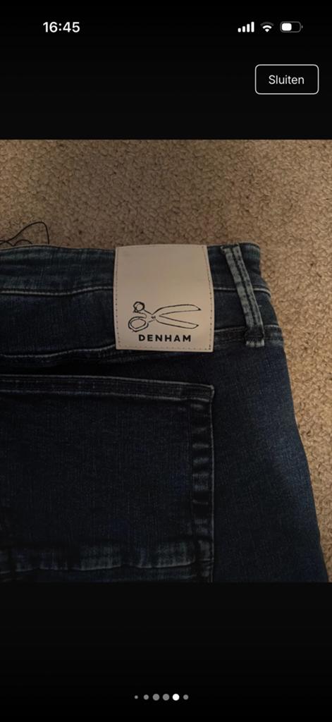 Denham Jeans mt 32/30 zo goed als nw, Ophalen of Verzenden, Zo goed als nieuw, Blauw, W32 (confectie 46) of kleiner