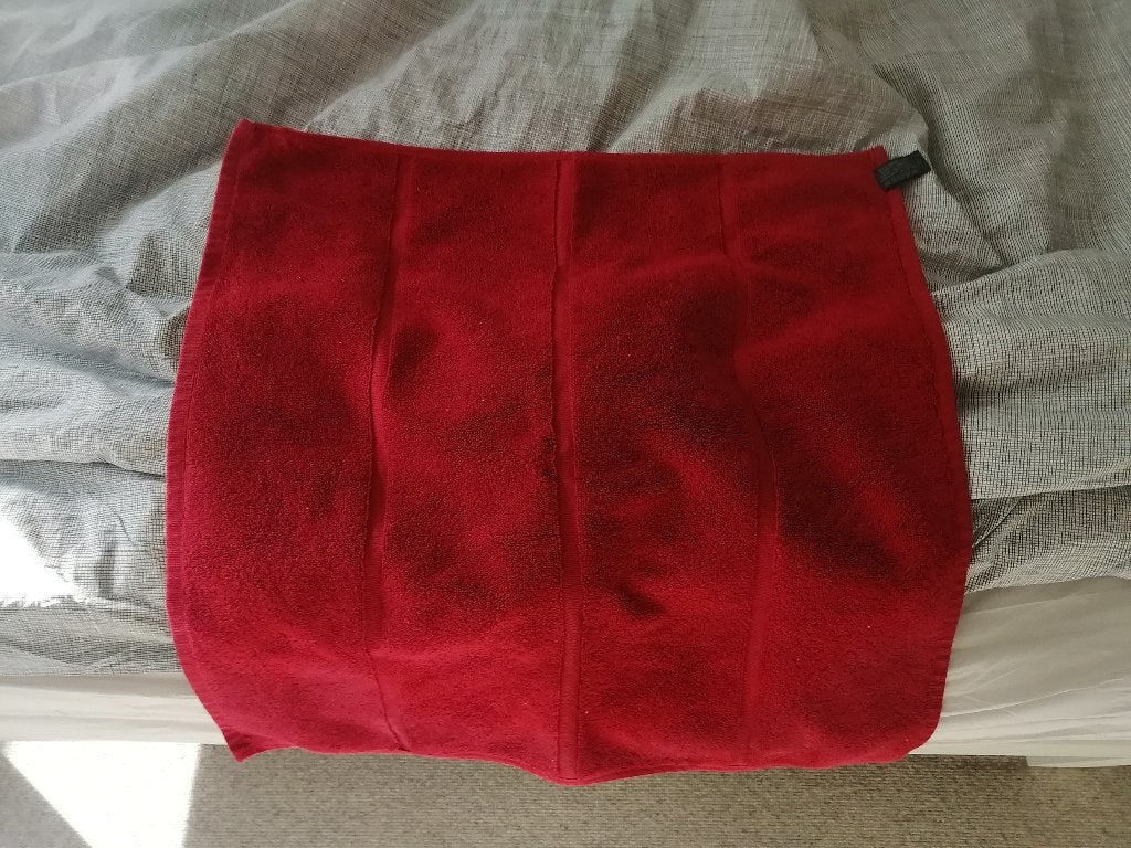 rode katoenen dikke badmat - als nieuw, Zo goed als nieuw, Badmat, Rood, Vandyck