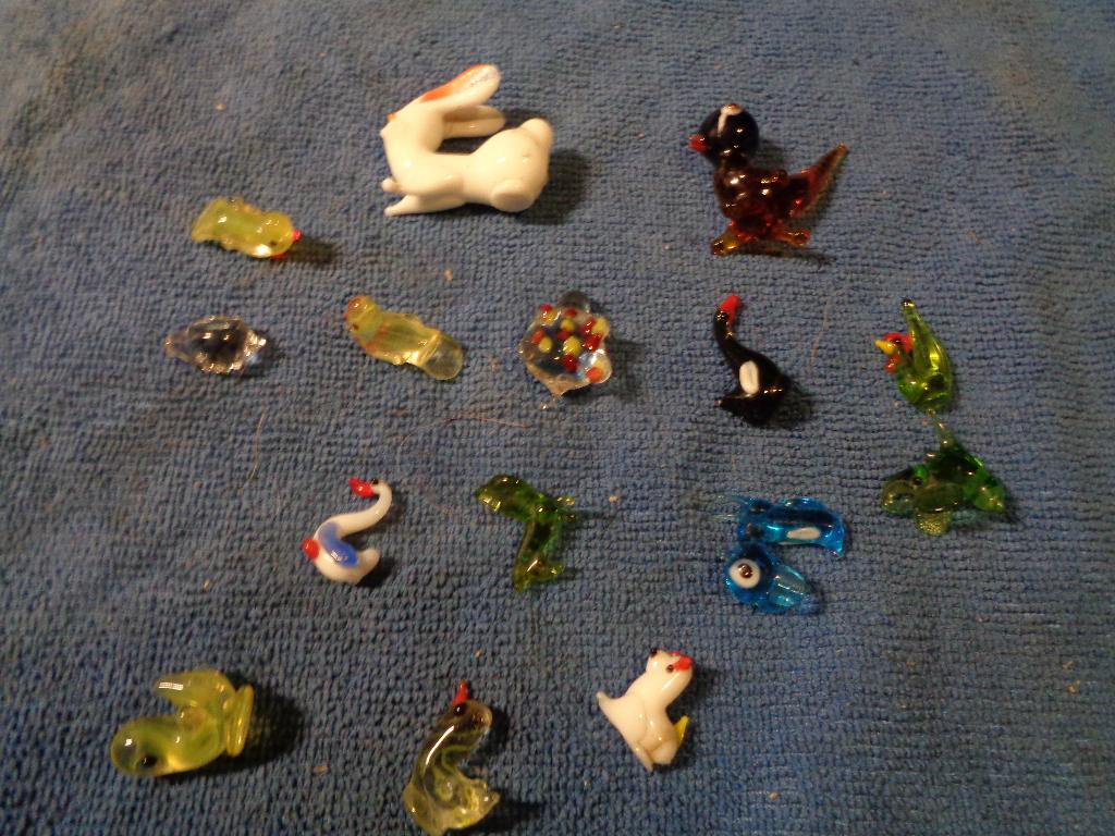 15 murano letterbak beestjes, Ophalen of Verzenden, Zo goed als nieuw, Overige typen