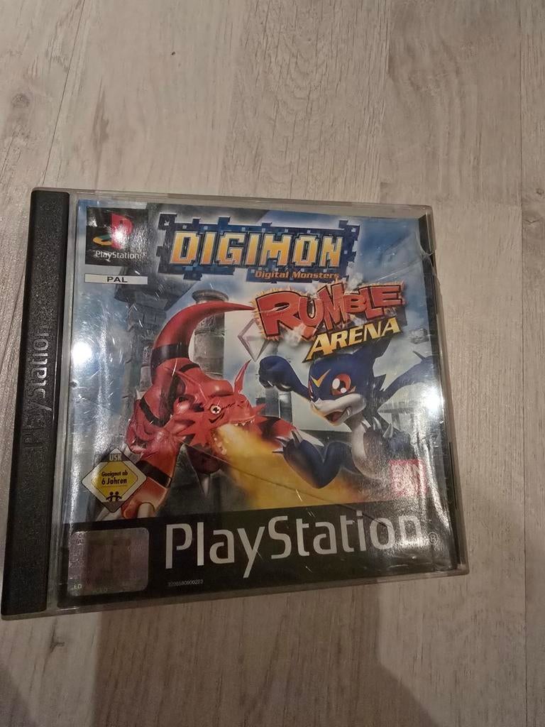 Digimon Rumble Arena PS1 (handleiding ontbreekt), Spelcomputers en Games, Gebruikt, Vechten, 2 spelers, Ophalen of Verzenden