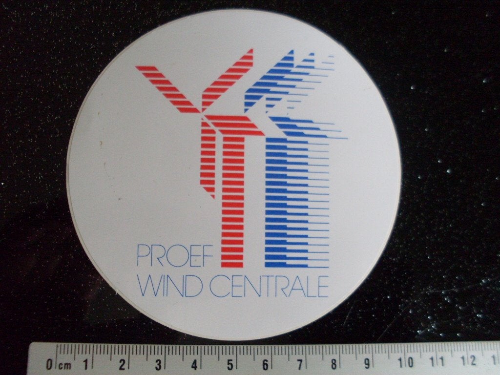 sticker proef wind centrale windmolen energie windenergie, Verzenden, Zo goed als nieuw, Bedrijf of Vereniging