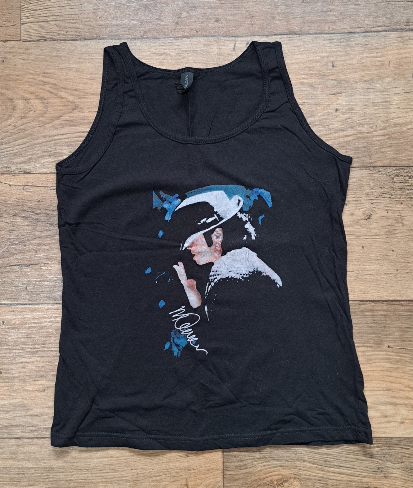 Zwart Michael Jackson Tanktop Maat M, Maat 38/40 (M), Zwart, Ophalen of Verzenden, Zonder mouw