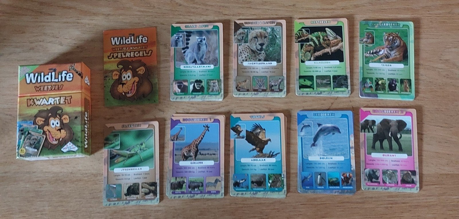 Wildlife Weetjes Kwartetspel, Verzamelen, Ophalen, Kwartet(ten)