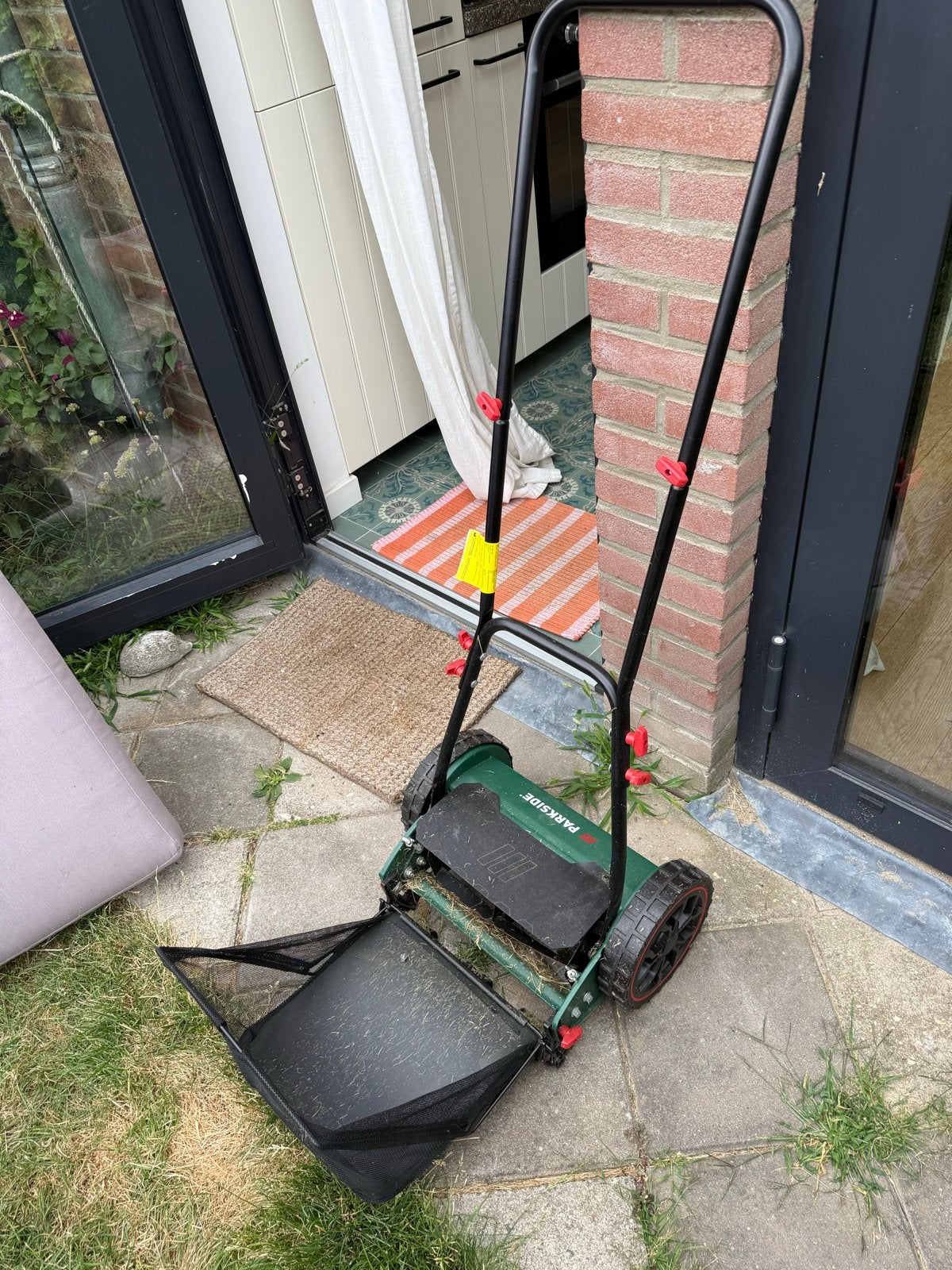 Parkside handgrasmaaier met opvangzak, Ophalen, Gebruikt, Handgrasmaaier, Opvangzak