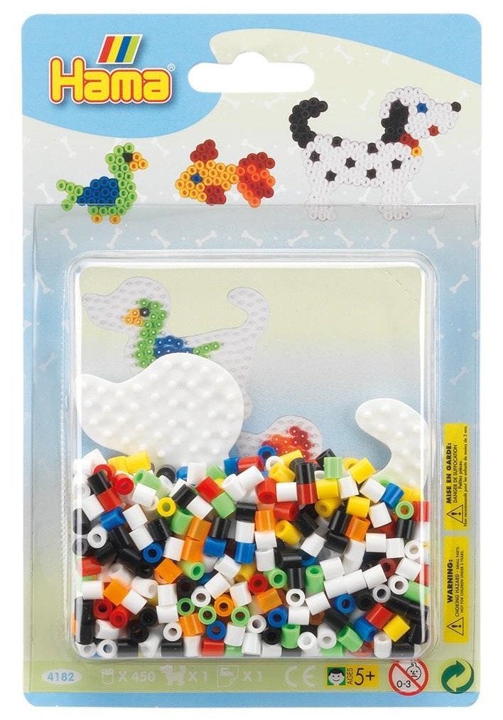 Hama: Strijkkralen Blisterpack: Dieren 450-delig, ., Nieuw, Ophalen of Verzenden, .