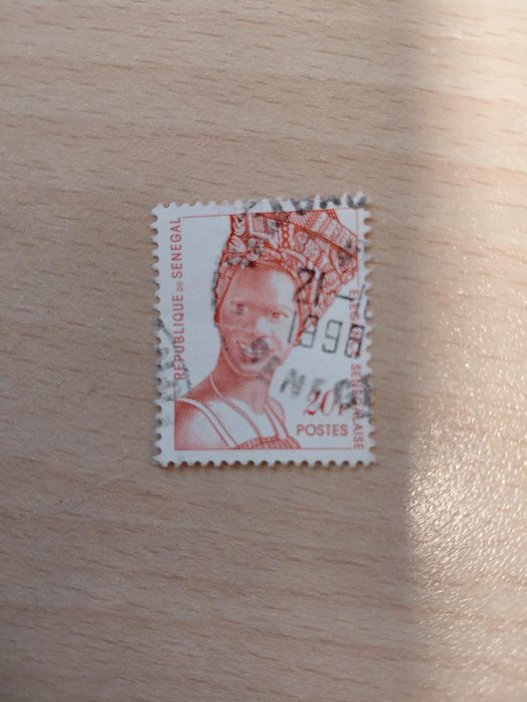 1995 Senegal vrouw, Verzenden, Overige landen, Gestempeld