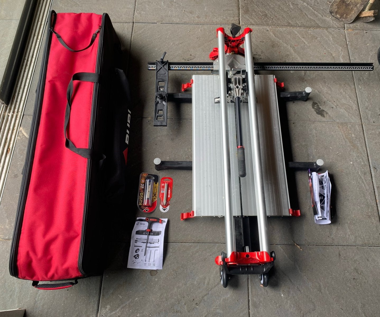 Rubi TZ 850 Tegelsnijder | 85 cm | + 2 snijwieltjes, Doe-het-zelf en Verbouw, Ophalen of Verzenden, Zo goed als nieuw