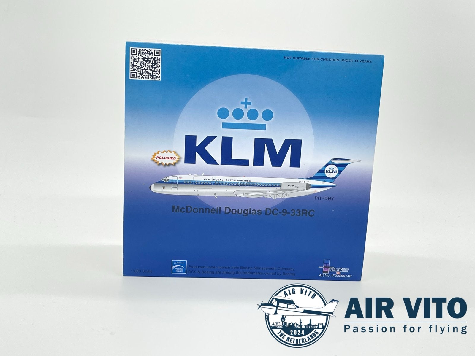 KLM McDonnell Douglas DC-9-33RC Schaalmodel PH-DNY, 2992jb, Schaalmodel, Air Vito, Ophalen of Verzenden