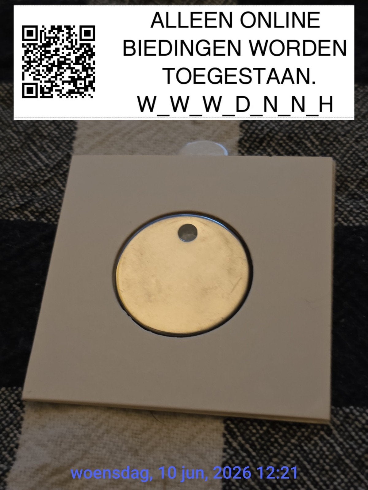Setje van 5 medical mission int. Logo:winkelwagenpenningen