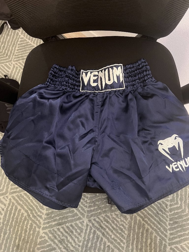 Venum Muay Thai Kickboks Broekje - Donkerblauw, Overige, Maat XL, Ophalen of Verzenden, Zo goed als nieuw