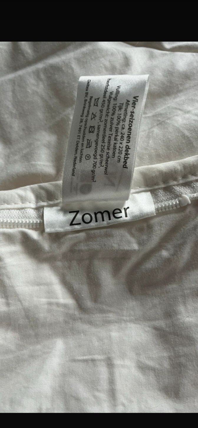 als nieuw 4 seizoenen dekbed, Wit, Tweepersoons, Ophalen of Verzenden, Deken of Dekbed