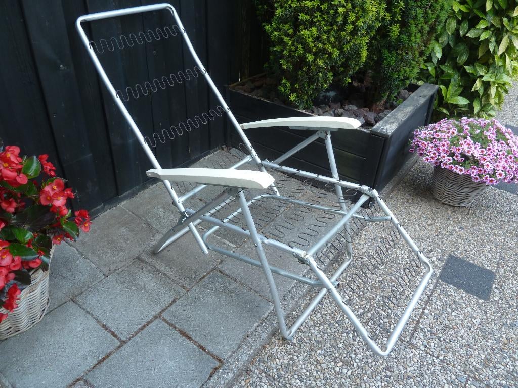 Aluminium relax stoel, Ophalen, Aluminium, Inklapbaar