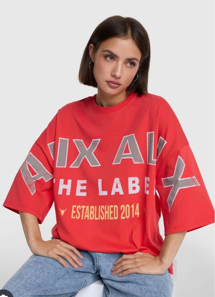 Alix the Label shirt mt L, Kleding | Dames, T-shirts, Ophalen of Verzenden, Nieuw, Rood, Korte mouw