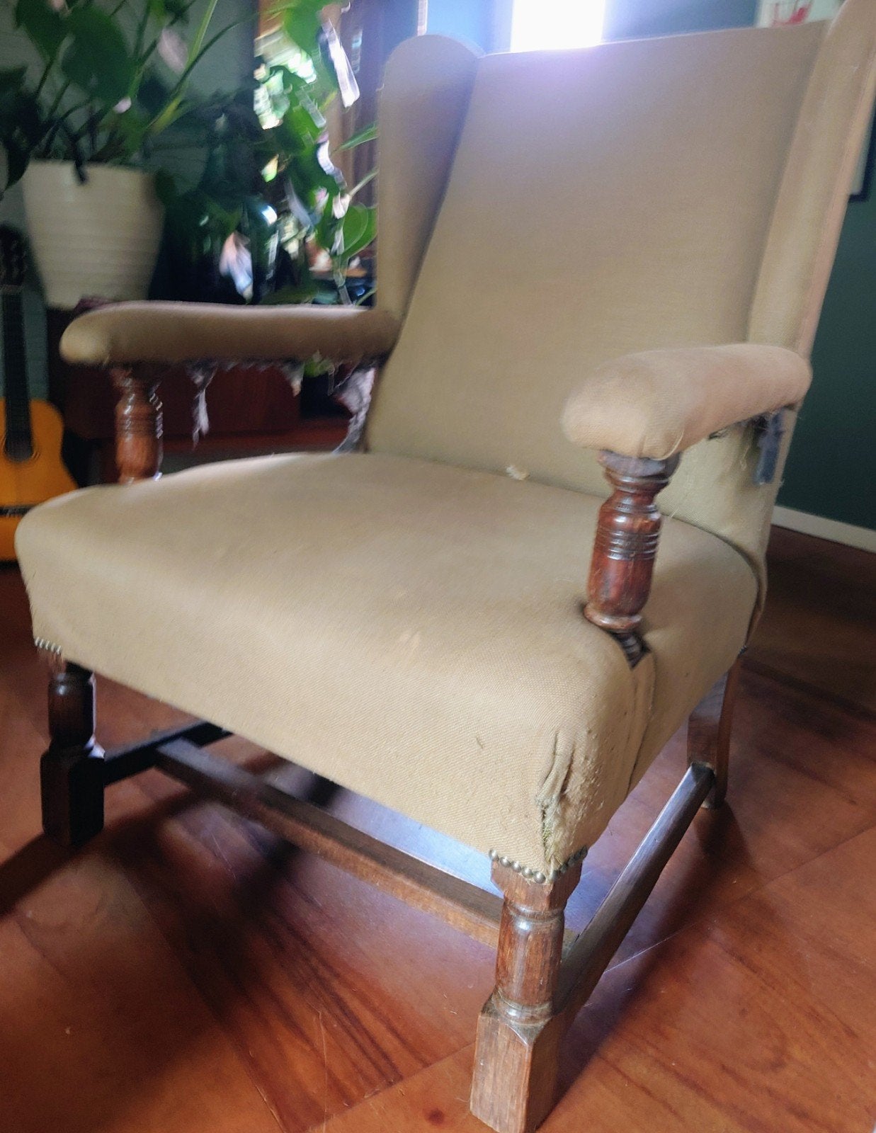 Antieke oor fauteuil - Opknapper, Antiek en Kunst, Ophalen