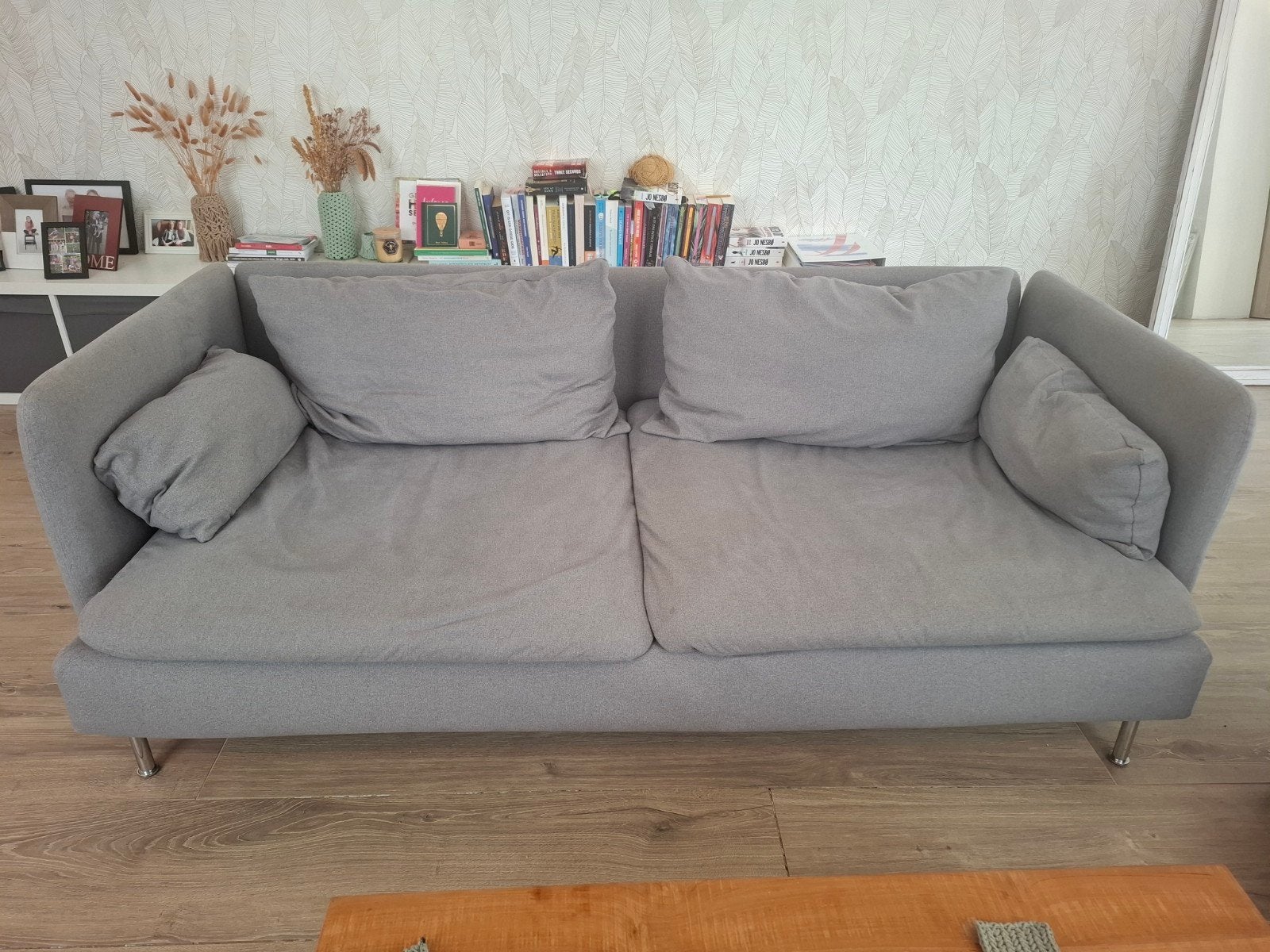 IKEA Söderhamn 3-zitsbank Tonerud grijs, Huis en Inrichting, Ophalen, Gebruikt, 150 tot 200 cm, Driepersoons