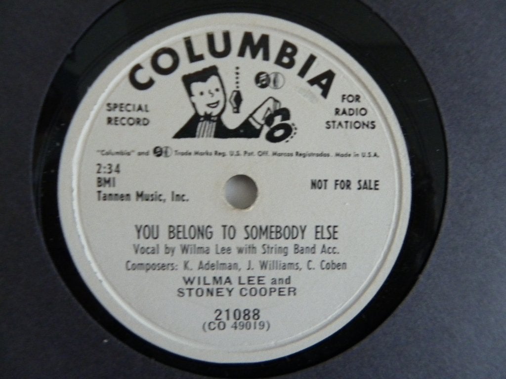 78 Toerenplaat Wilma Lee And Stony Cooper, 10 inch, Promo, Ophalen of Verzenden, Zo goed als nieuw