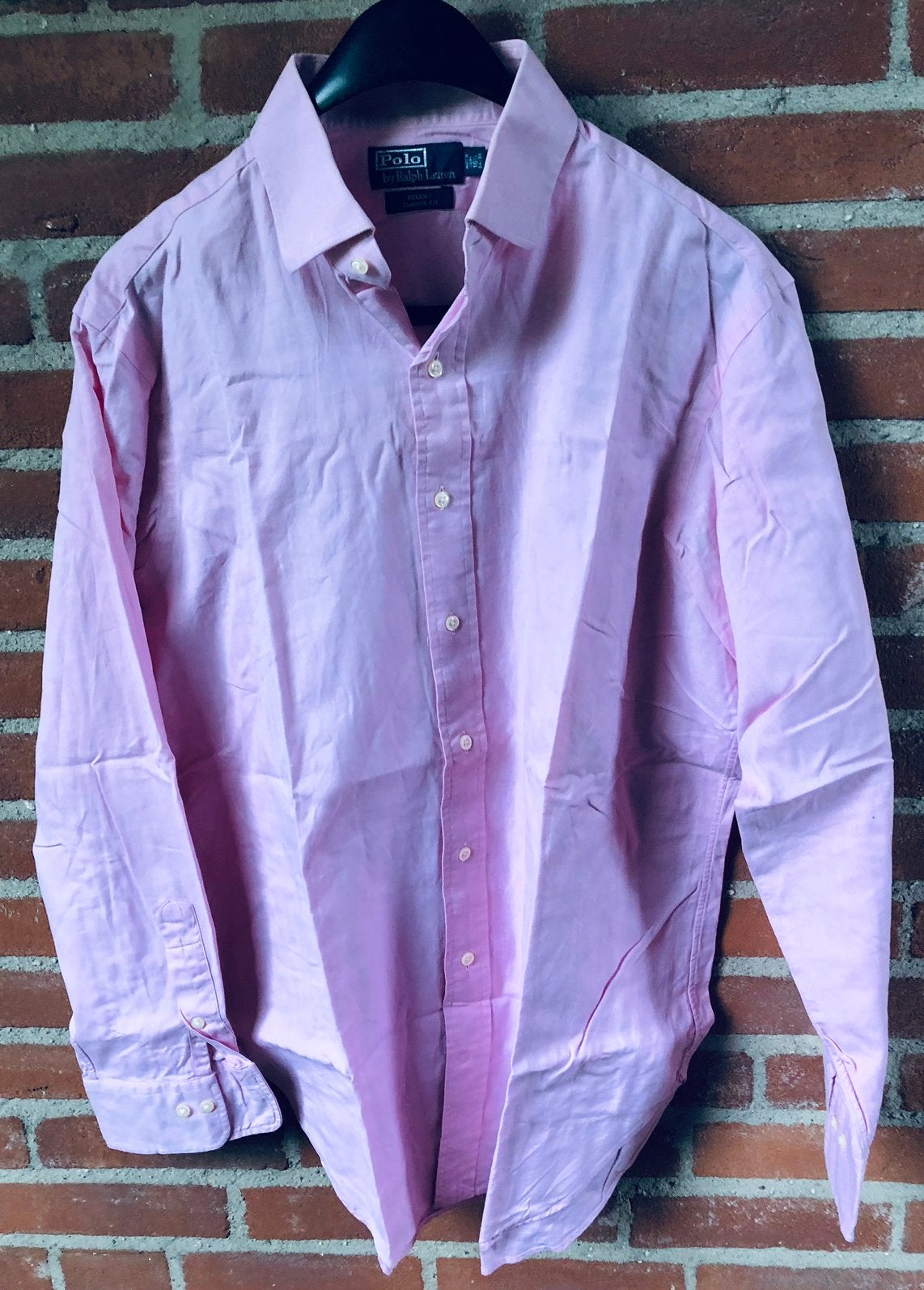 ZGAN Polo Ralph Lauren overhemd roze XL, hals 34/35, Ophalen of Verzenden, Zo goed als nieuw, Roze, Halswijdte 43/44 (XL)