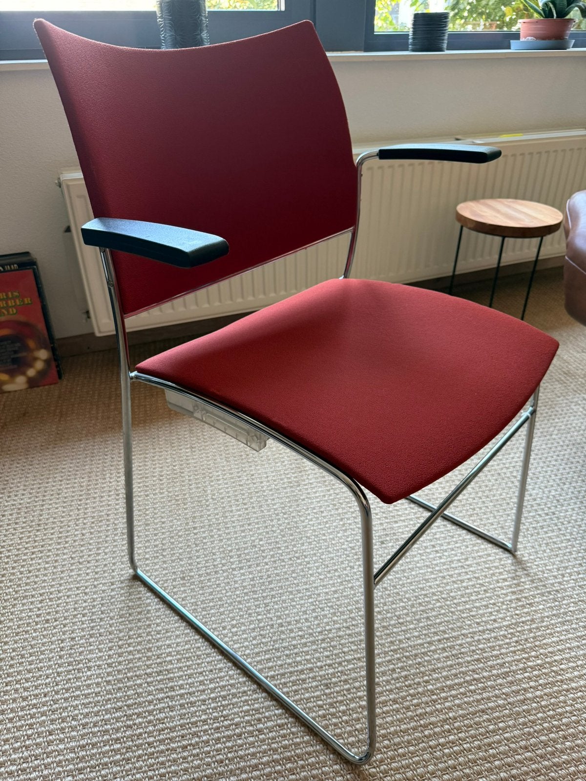 Stoelen, stapelbaar 4 stuks, Ophalen, Metaal, Stapelbaar, Vier