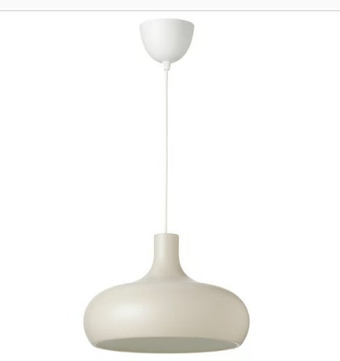 IKEA VÄXJÖ Hanglamp, beige, 38 cm, Ophalen, Zo goed als nieuw, Metaal, Minder dan 50 cm