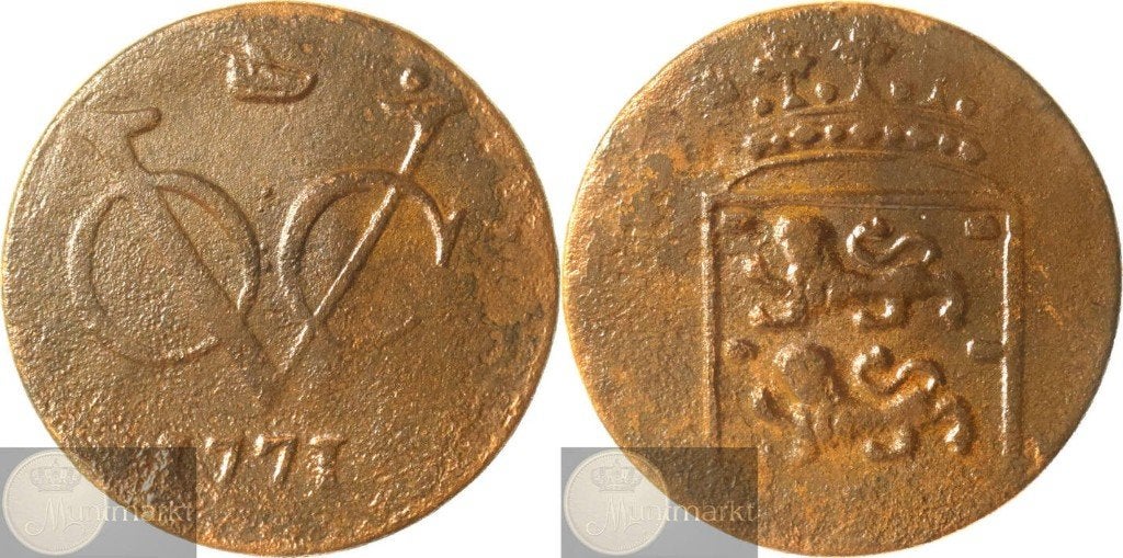 V.O.C. - West-Friesland - Duit 1771 - Medemblik, Ophalen of Verzenden, Vóór koninkrijk, Overige waardes, Losse munt