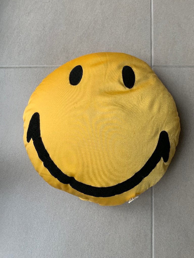 Geel Smiley kussen., Ophalen of Verzenden, Nieuw, Geel, Rond