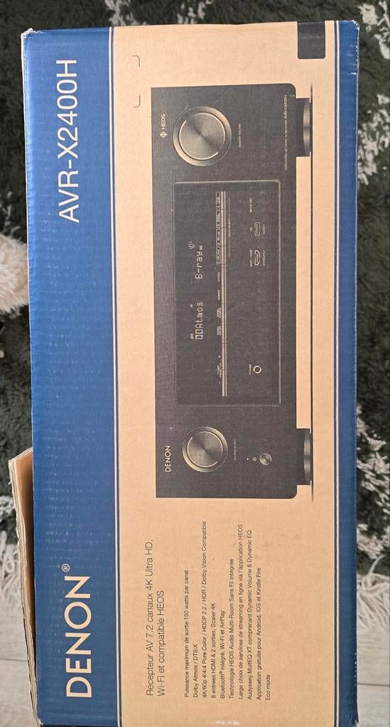 Denon AVR-X2400H 7.2-kanaals AV-receiver met radio, Audio, Tv en Foto, Versterkers en Receivers, Ophalen of Verzenden, Zo goed als nieuw