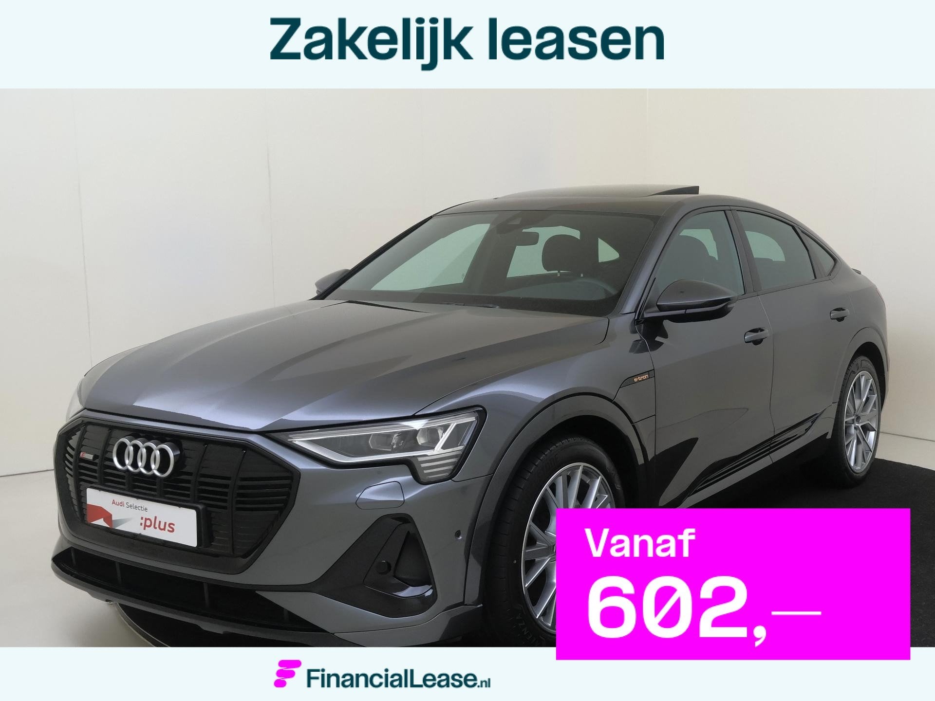 Audi e-tron Sportback 55 quattro S edition 95 kWh | SoH 100%, Automaat, Zwart, 95 kWh, Origineel Nederlands