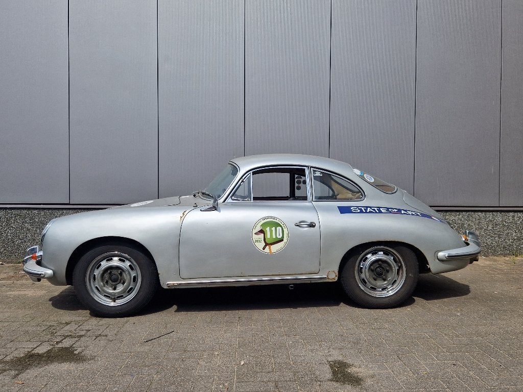 Porsche 356 C coupe Restauratie project of rijden, Achterwielaandrijving, 4 cilinders, 4 stoelen, Leder en Stof