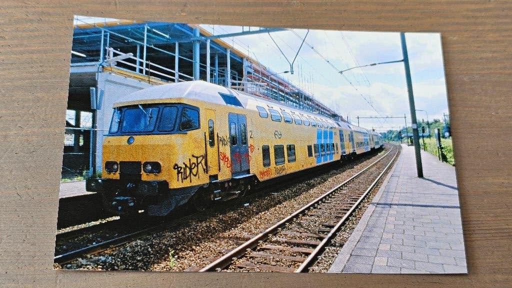 Foto TREIN NS Nederlandse Spoorwegen Dubbeldekker DDM, Verzenden, Gebruikt, Trein, Overige typen
