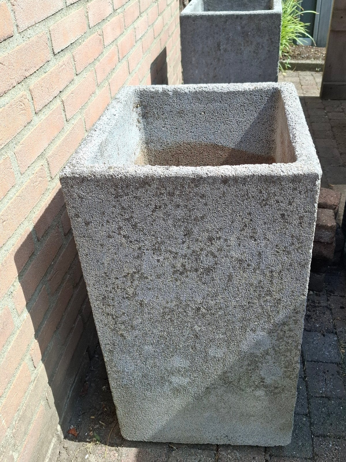 betonnen plantenbakken grijs, Tuin en Terras, Ophalen, Vierkant, Beton