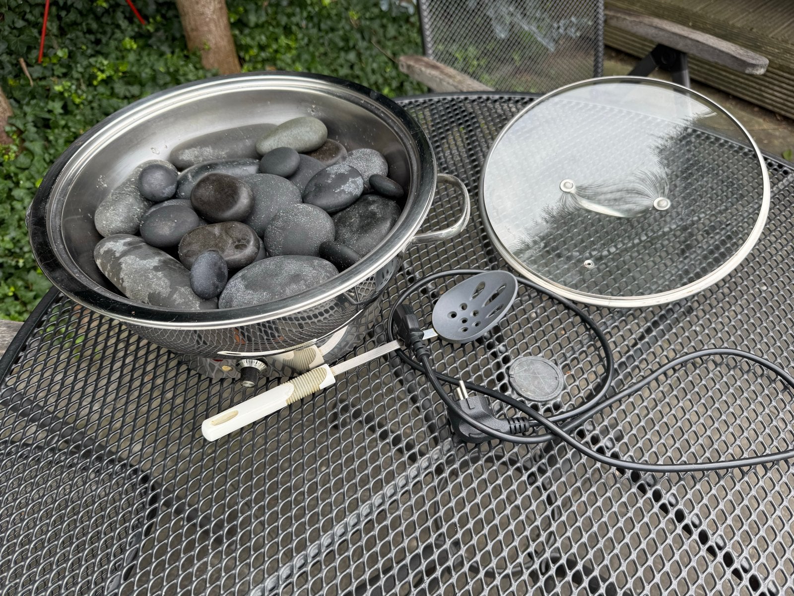 Hot Stone Massage, basalt stenen en elektrische verwarming, Ophalen, Gebruikt, Hotstone