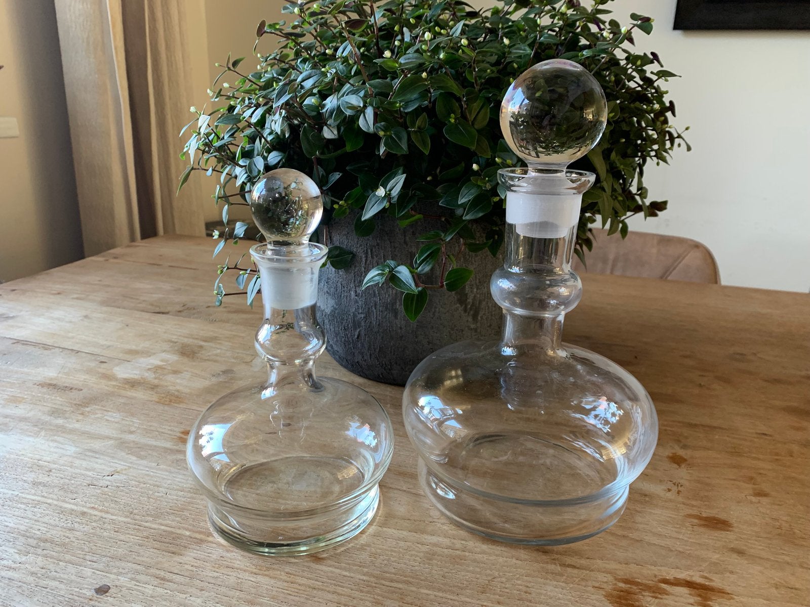 Set glazen karaffen, Huis en Inrichting, Ophalen, Zo goed als nieuw, Glas, Overige stijlen