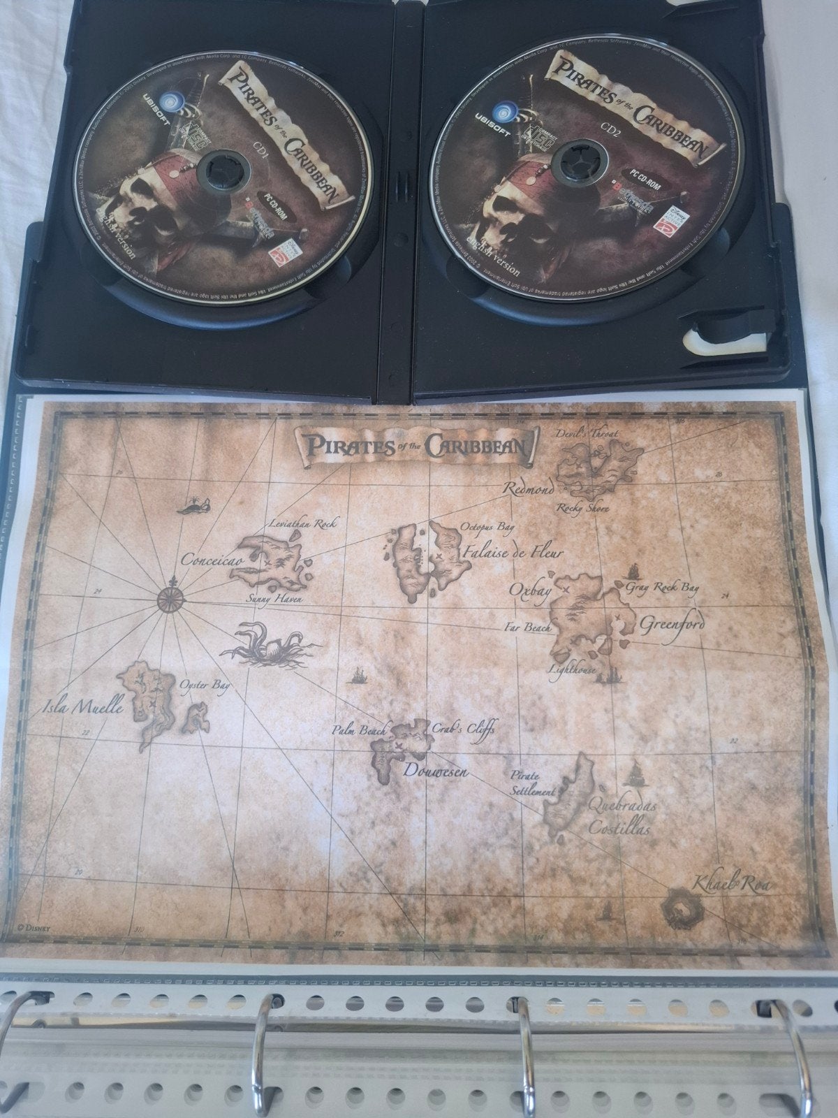 Pirates of the Caribbean PC Game + Handleiding & Kaart, Avontuur en Actie, Gebruikt, 1 speler, Ophalen of Verzenden
