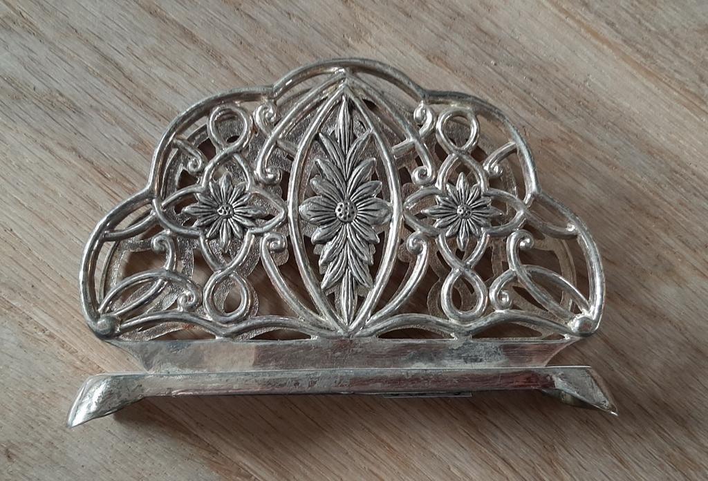 Vintage servethouder/ papierstandaard, Ophalen of Verzenden