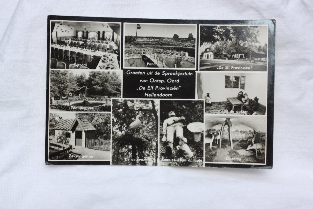 Ansichtkaart Sprookjestuin De Elf Provinciën Hellendoorn, Ophalen of Verzenden, 1940 tot 1960, Gelopen, Overige thema's