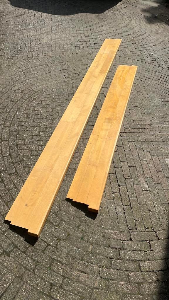 Vensterbank massief beuken overzet vensterbanken, Ophalen, Overige materialen, Gebruikt, Vensterbanken