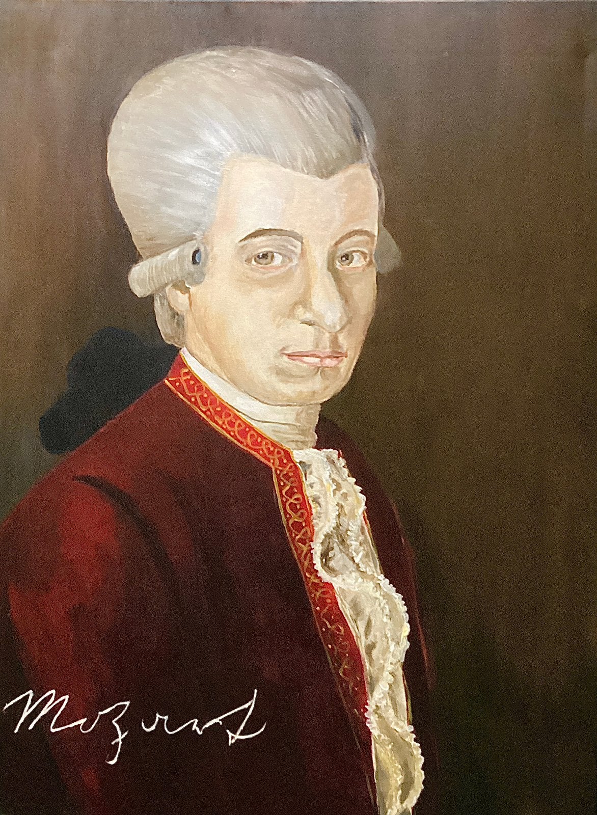 Schilderij Mozart, Ophalen, Zo goed als nieuw