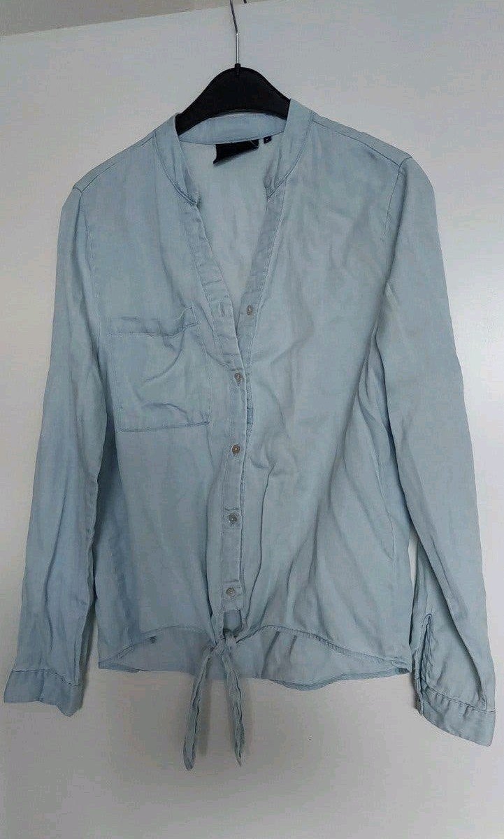 Dunne Object Jeans Blouse lange mouw maat M, Ophalen of Verzenden, Zo goed als nieuw, Blauw