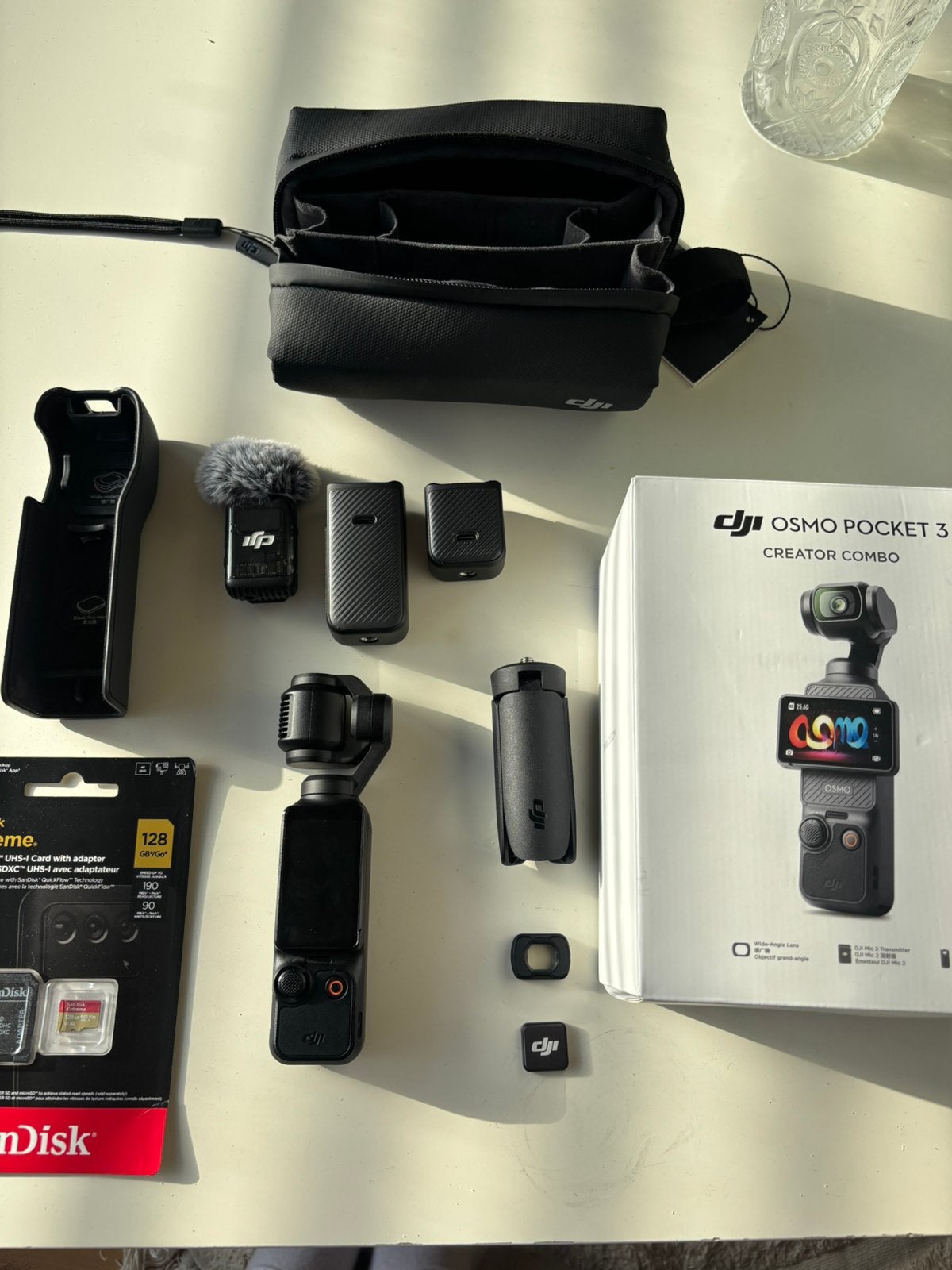DJI Osmo Pocket 3 Creator Combo–als nieuw, originele doos, Ophalen of Verzenden, Zo goed als nieuw, Overige merken