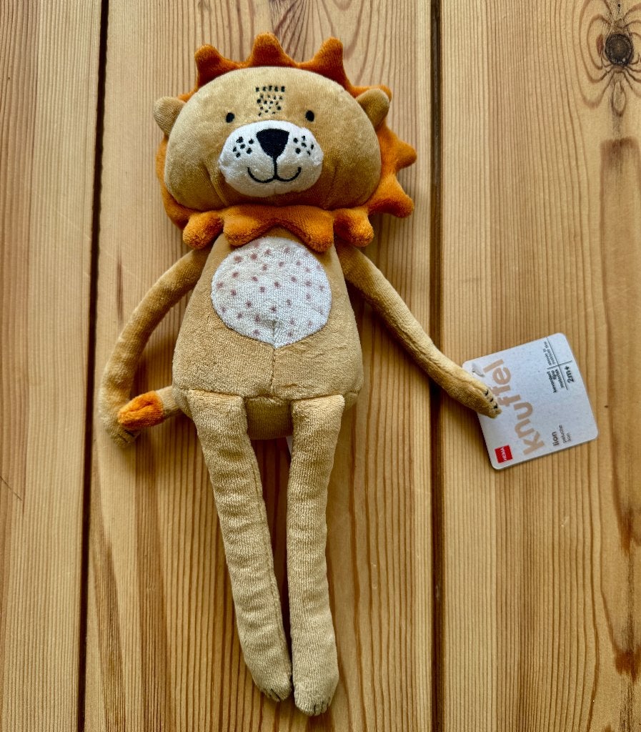 HEMA Baby Knuffel Leeuw WK - Bruin Beige Oranje - Nieuw, Ophalen of Verzenden, Nieuw, Overige typen