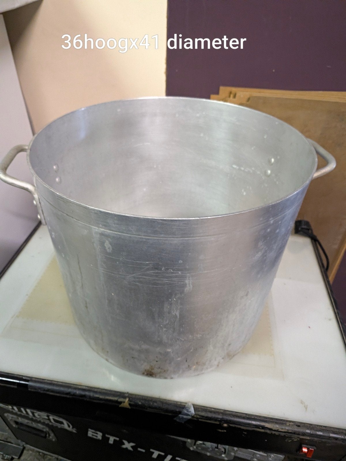 Grote nette aluminium kookpan - 36x41 cm, Huis en Inrichting, Gebruikt, Ophalen of Verzenden, Kookpan, Met handvatten