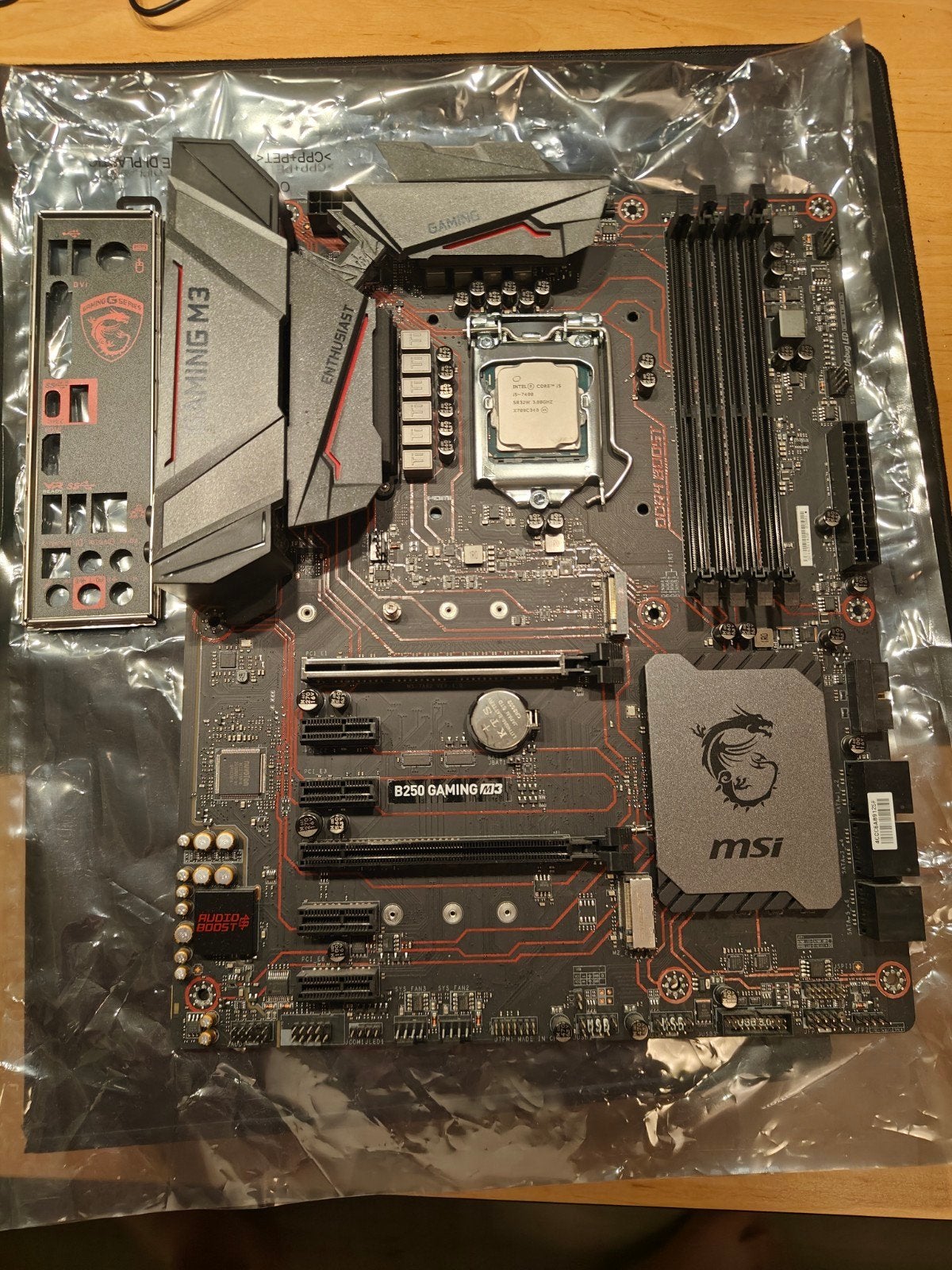 MSI B250 Gaming M3 | Core i5-7400 | Scythe Cooler | LGA 1151, Ophalen, LGA 1151, DDR4, Zo goed als nieuw