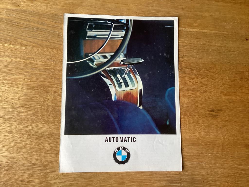 BMW Automatic Transmissie Brochure (Jaren '70), Ophalen of Verzenden, Gelezen, BMW