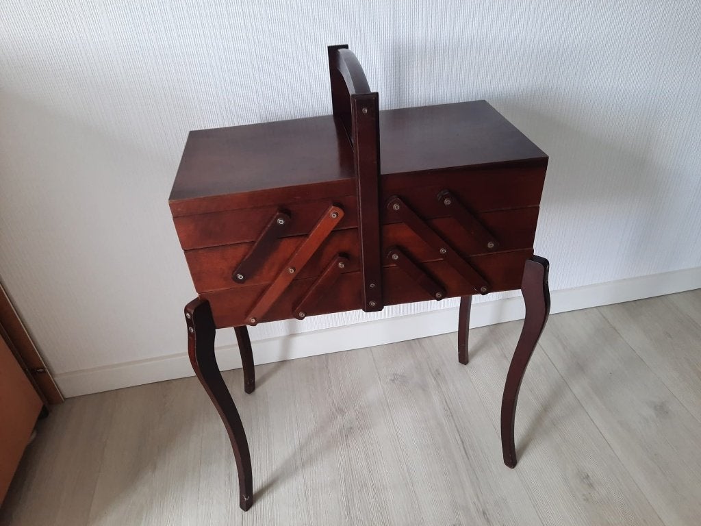 Grote antieke naaikoffer, Ophalen, Huis en Inrichting