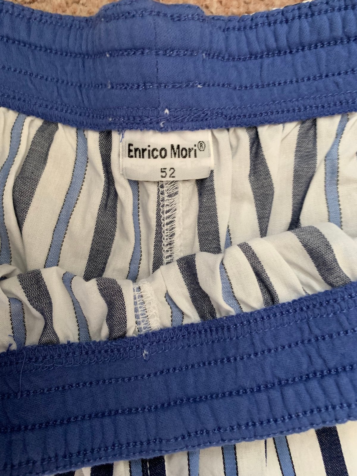 ENRICO MORI. 2 vnieuwe korte heren pyamabroeken. Maat 50 /52, Ophalen, Nieuw, Maat 48/50 (M)