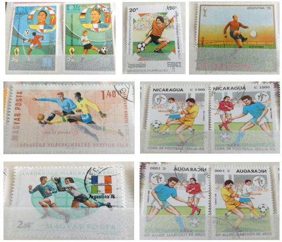 volle postzegel album met voetbal, Ophalen of Verzenden, Sport