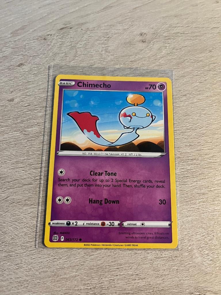 Chimecho 063/172 Brilliant Stars - Pokémon Kaart, Ophalen of Verzenden, Nieuw, Losse kaart